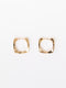 Square Huggie Hoop Earrings