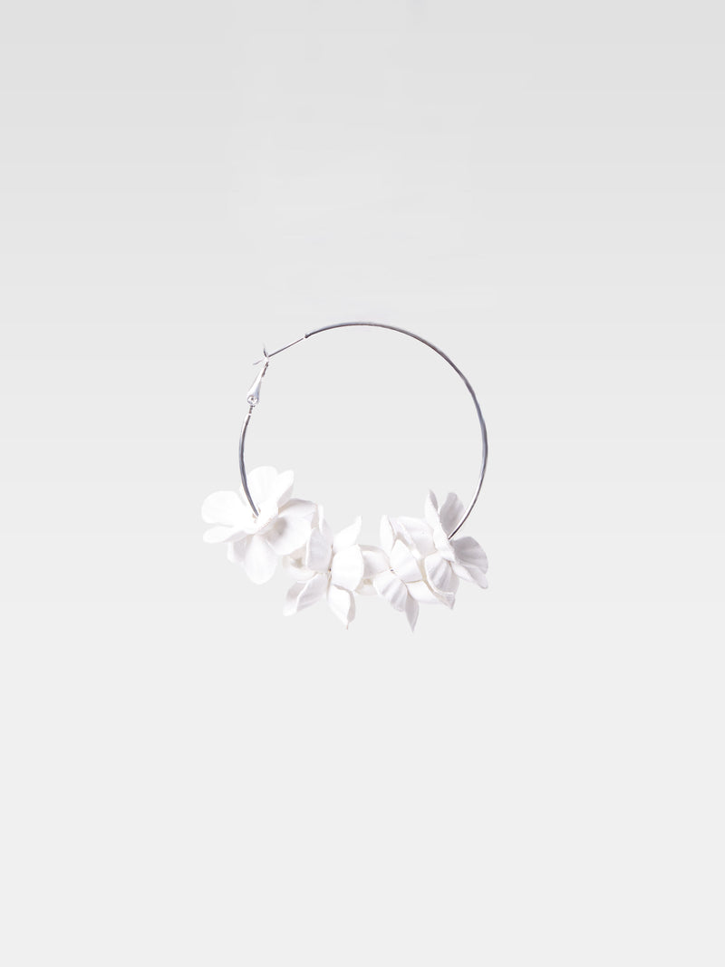 Metal Floral Earrings