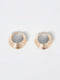 Ridged Huggie Hoop Earrings