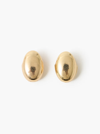 Double Sided Curved Dome Hoop Earrings
