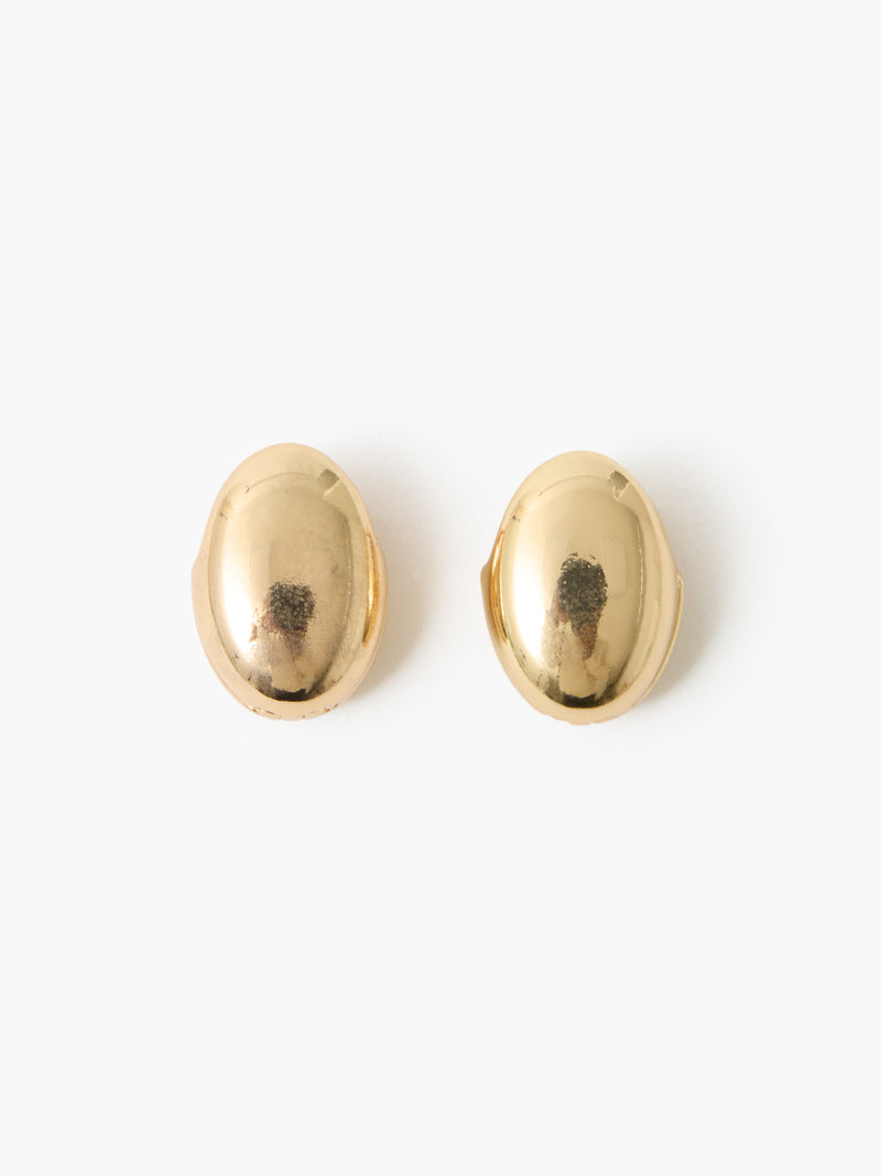 Double Sided Curved Dome Hoop Earrings