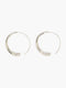 Sculptural Fluid Thread-Through Hoop Earrings