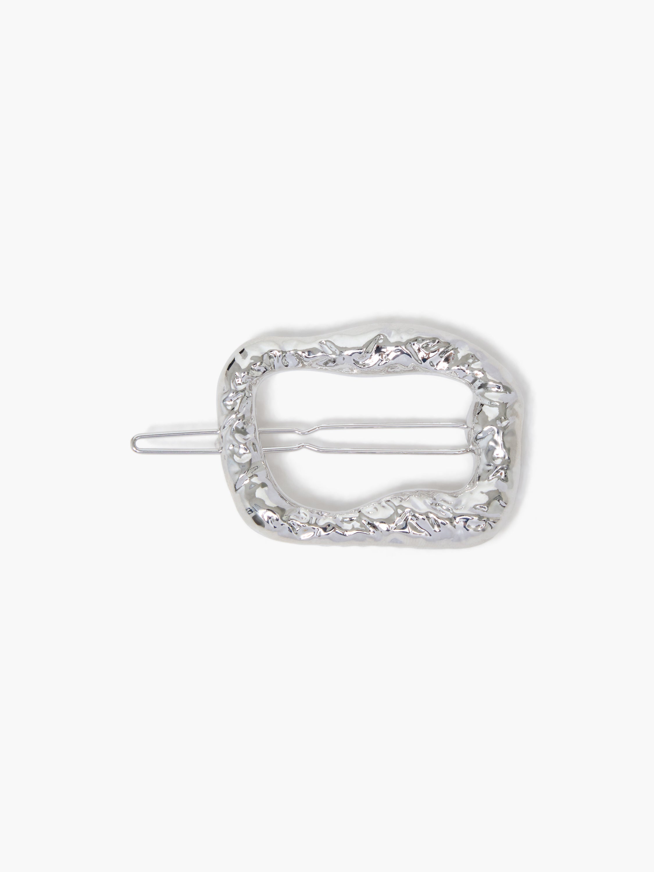 Molten Metal Square Barrette Hair Clip
