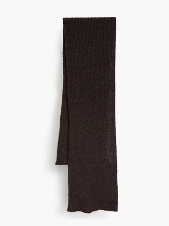 Chocolate Boucle Scarf