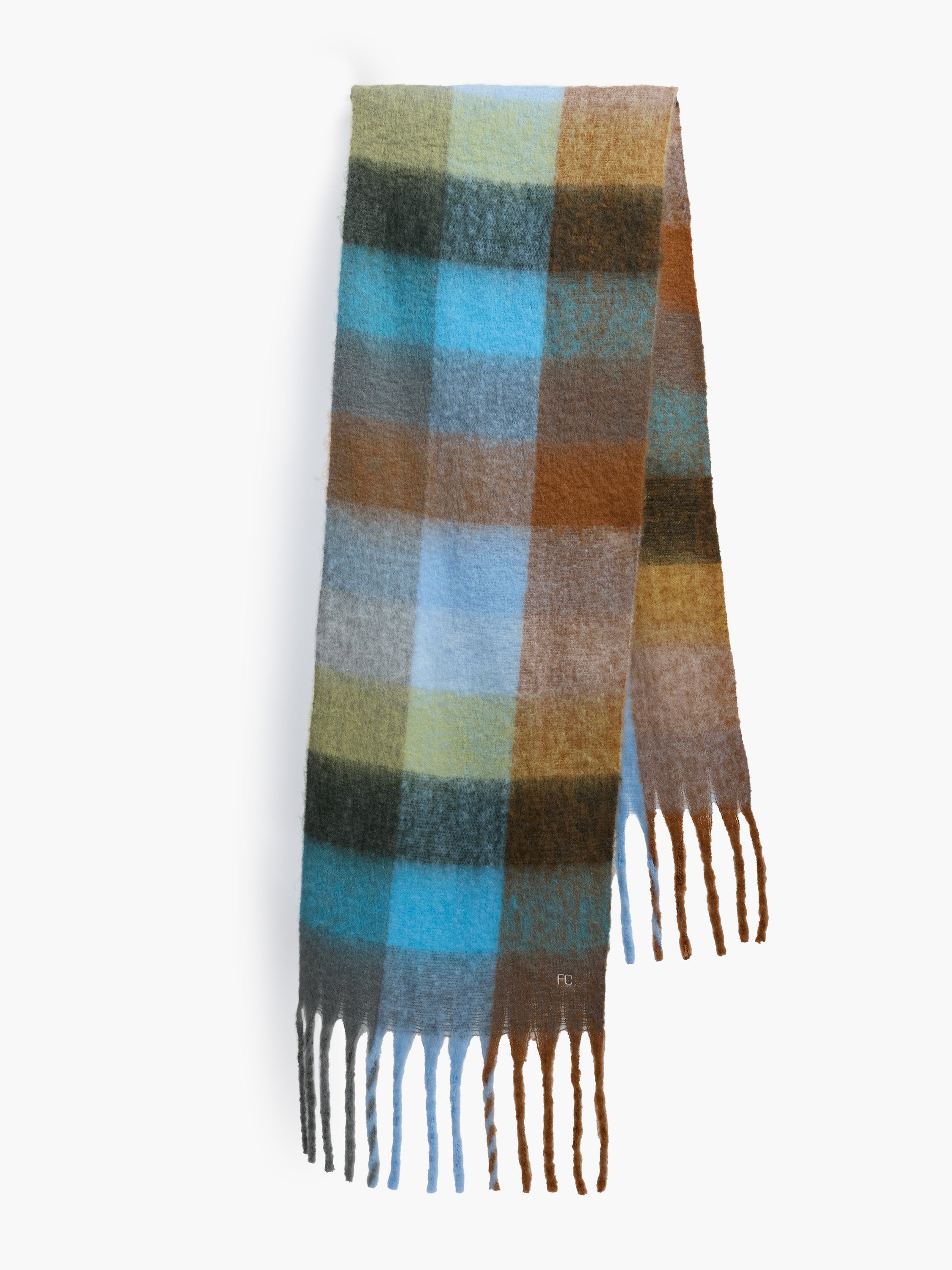 Fluffy Check Scarf
