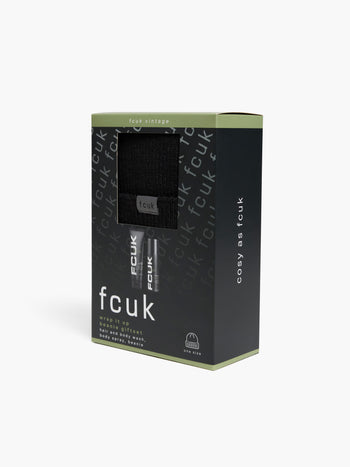FCUK Wrap It Up Beanie Gift Set