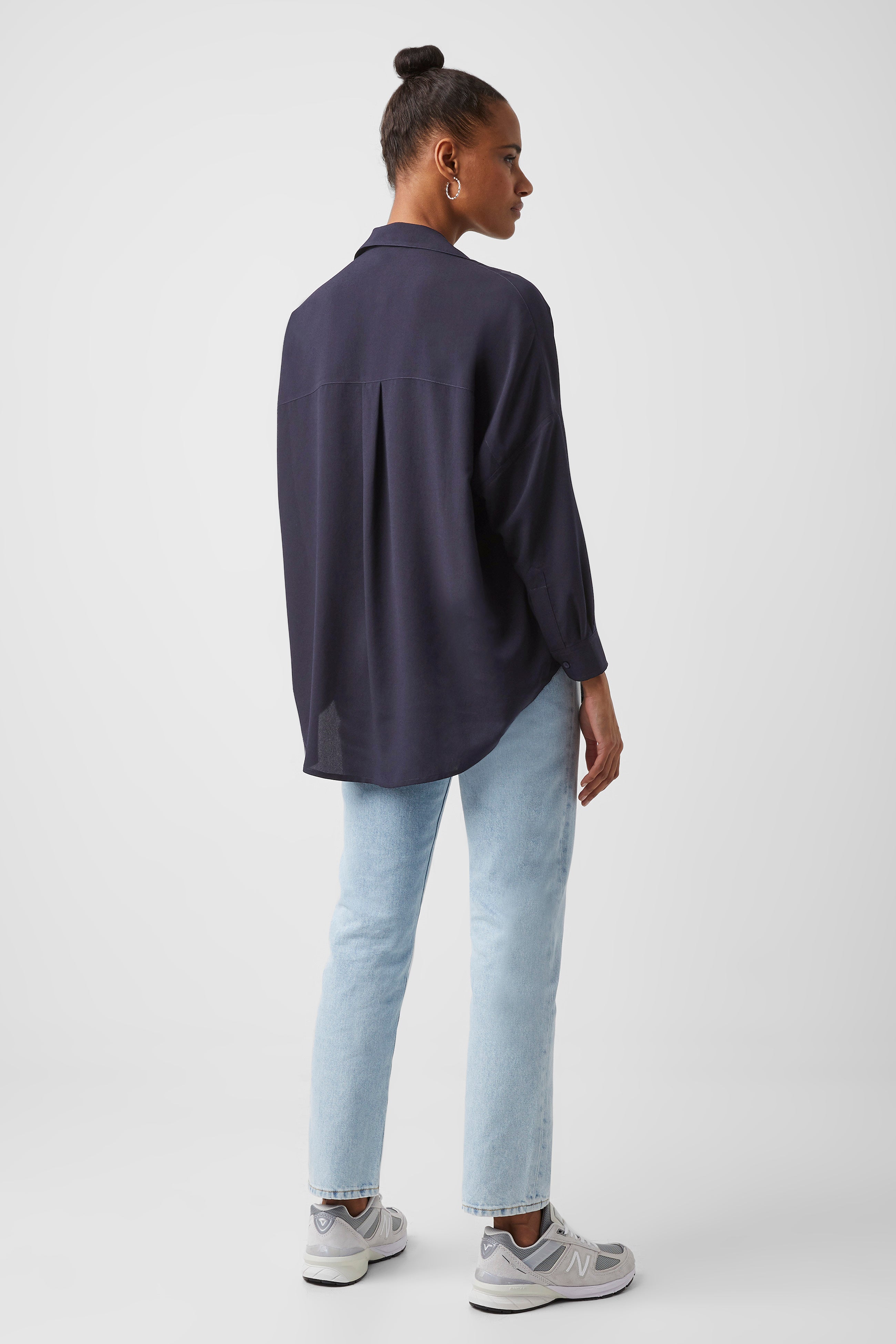 Rhodes Recycled Crepe Popover Shirt