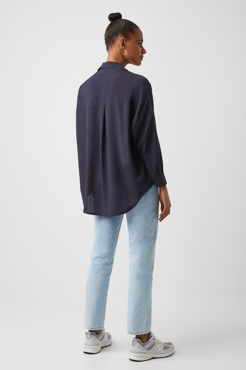 Rhodes Recycled Crepe Popover Shirt