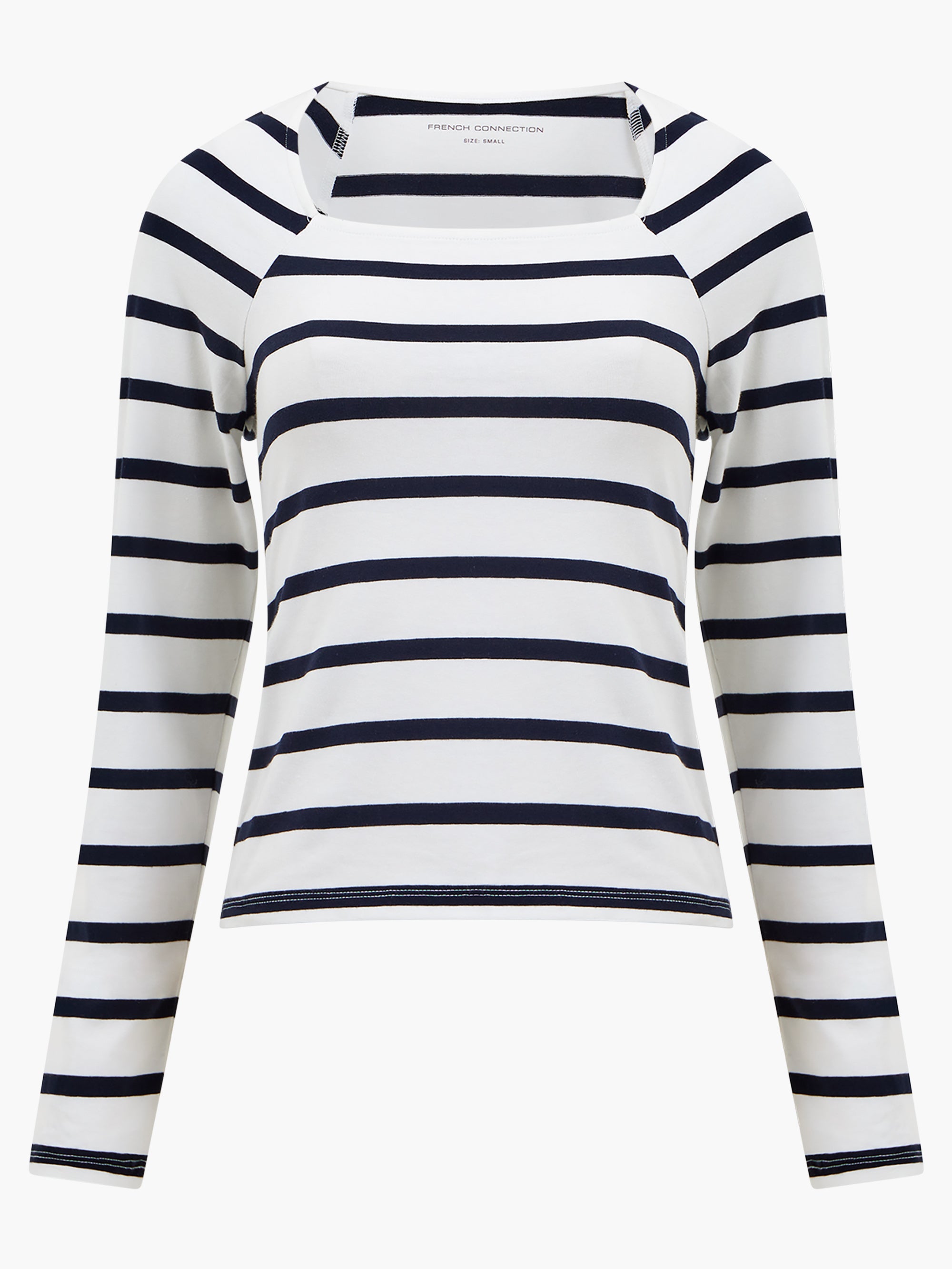 Rallie Stripe Square Neck Long Sleeve Top