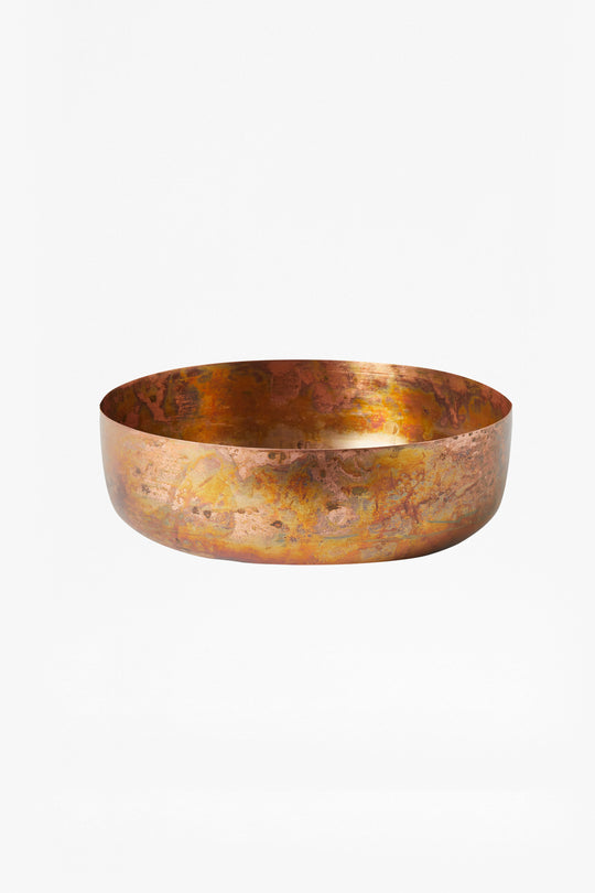 Large Molten Copper Bowl