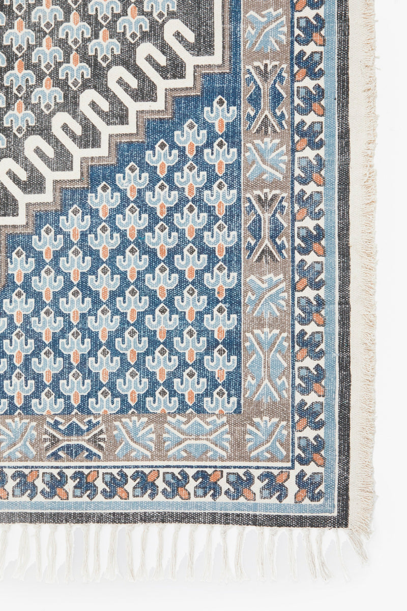 medium poppy field rug navy