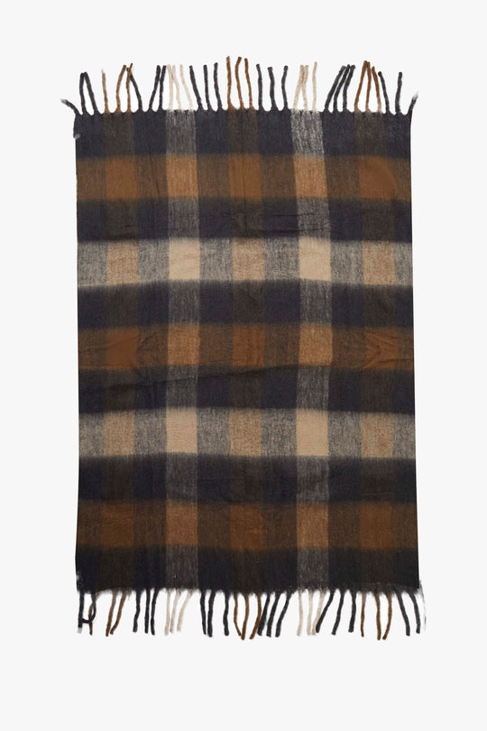 Checked Cosy Blanket Throw