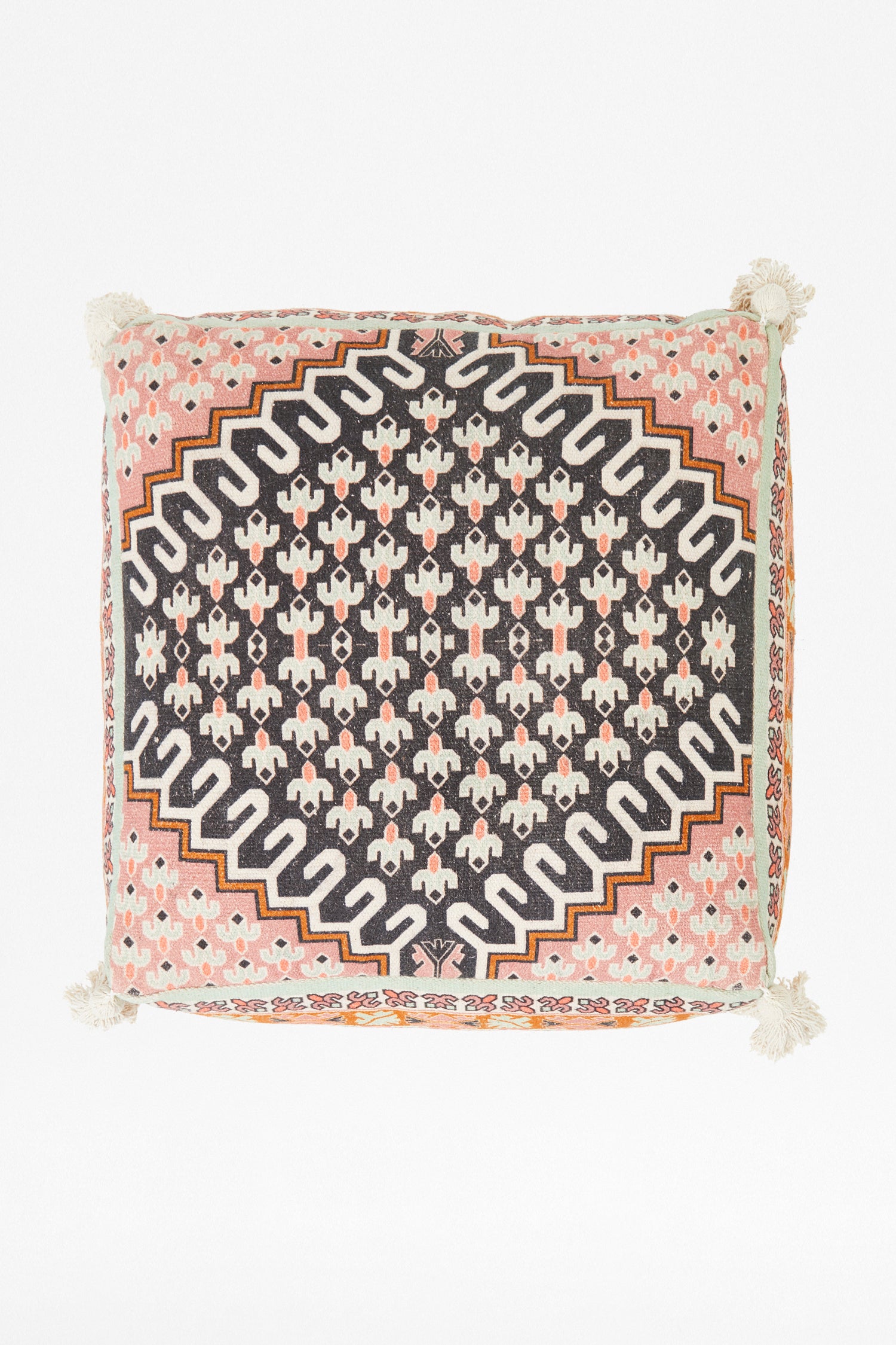 poppy field pouffe pink