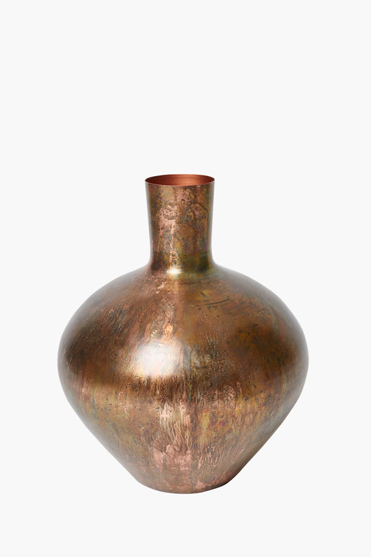 Molten Copper Vase