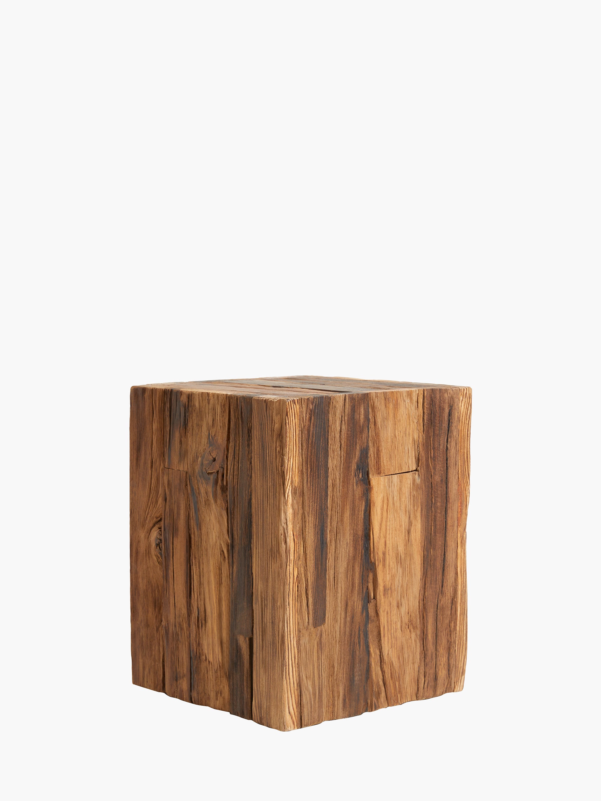 Reclaimed Wood Side Tables (Set of 2)