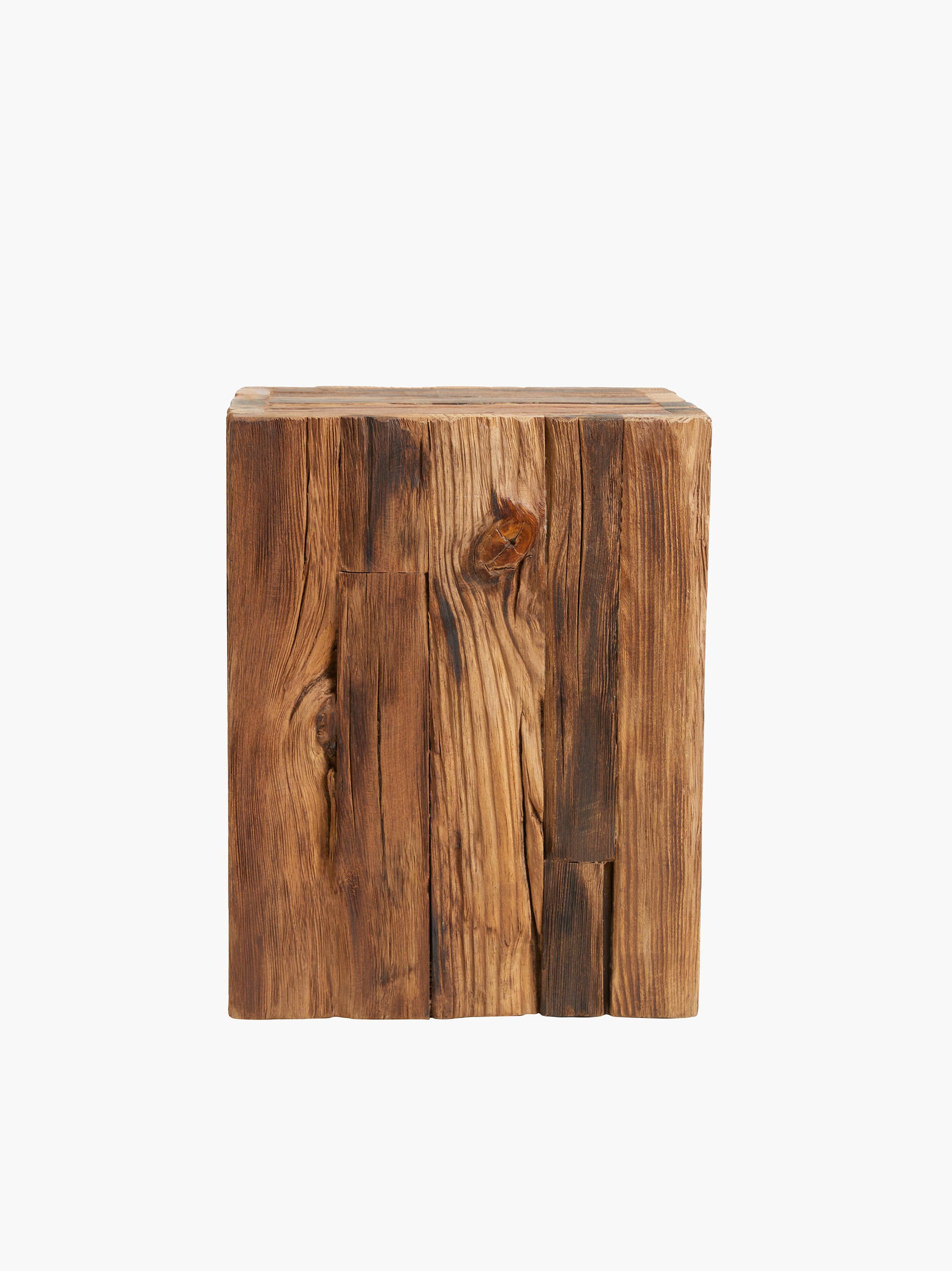 Reclaimed Wood Side Tables (Set of 2)