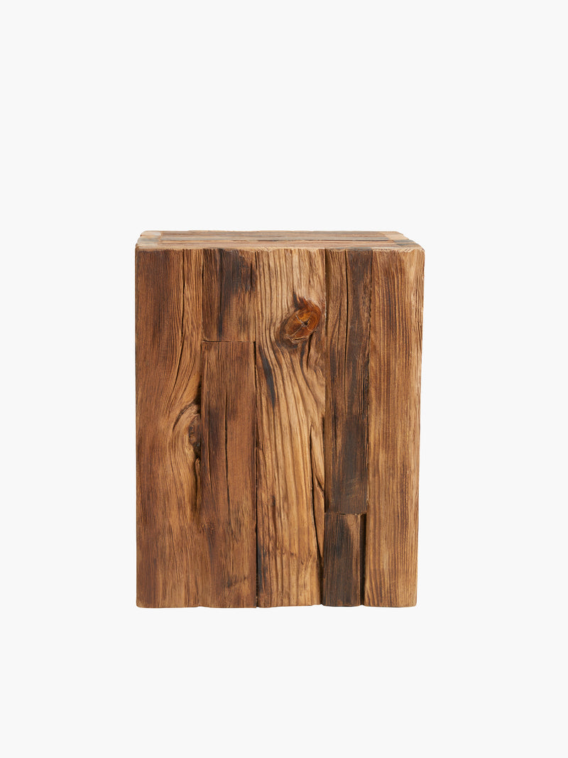 Reclaimed Wood Side Tables (Set of 2)