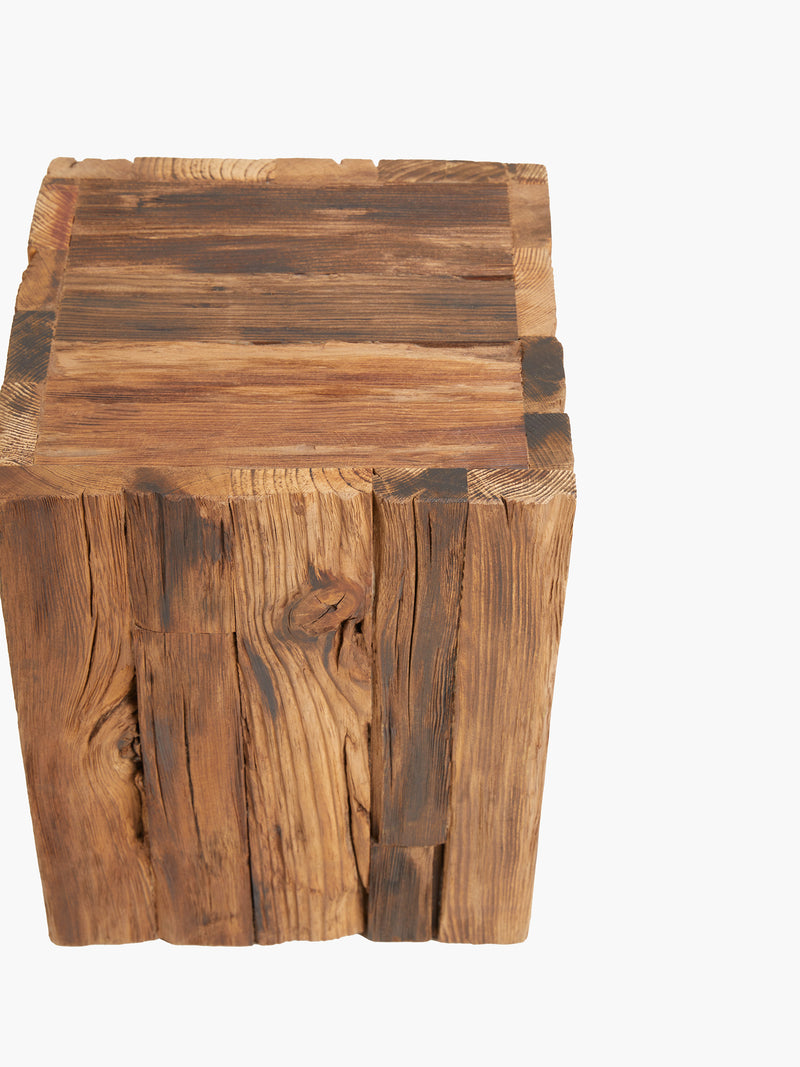 Reclaimed Wood Side Tables (Set of 2)