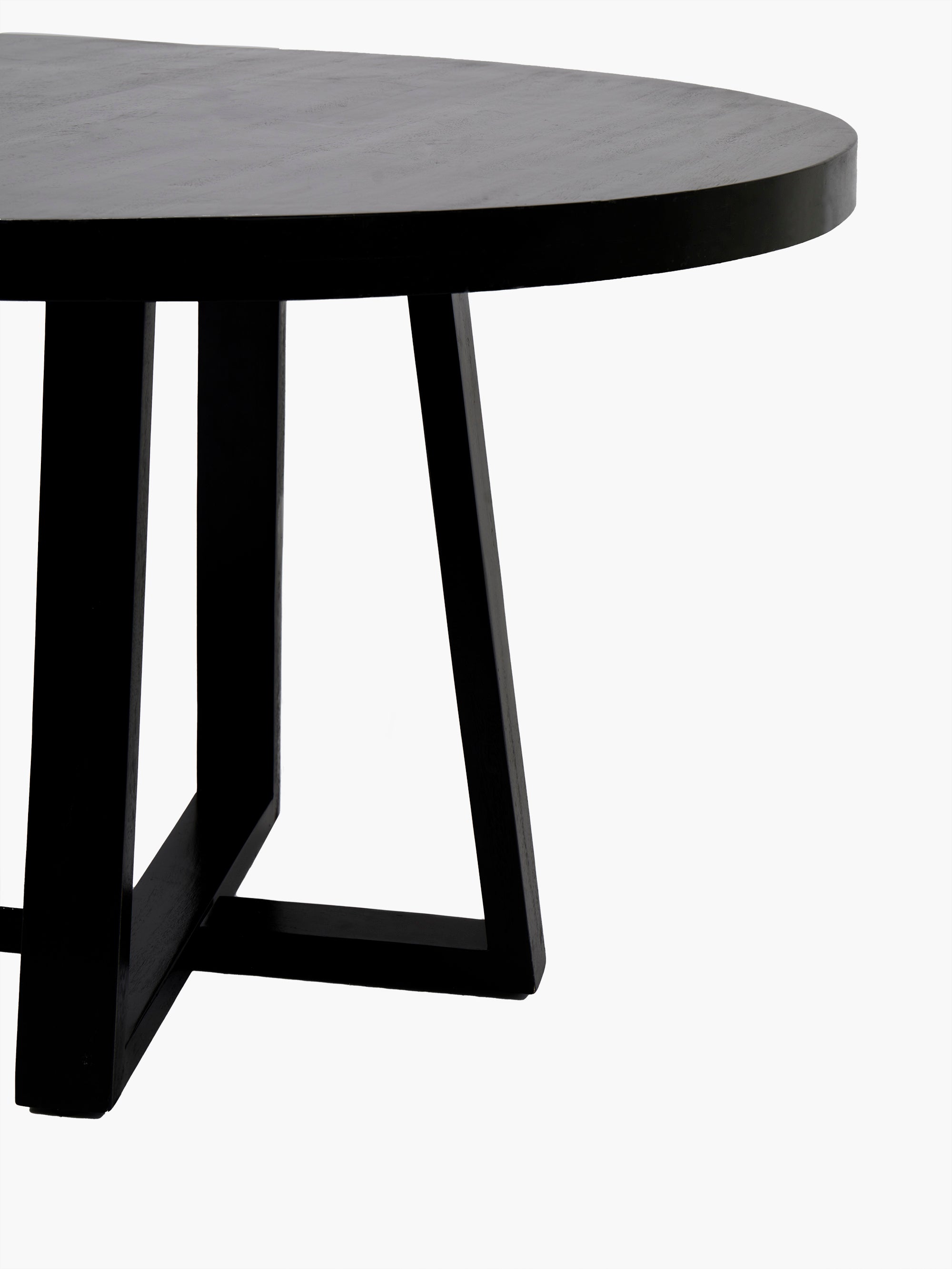 Black Round Dining Table