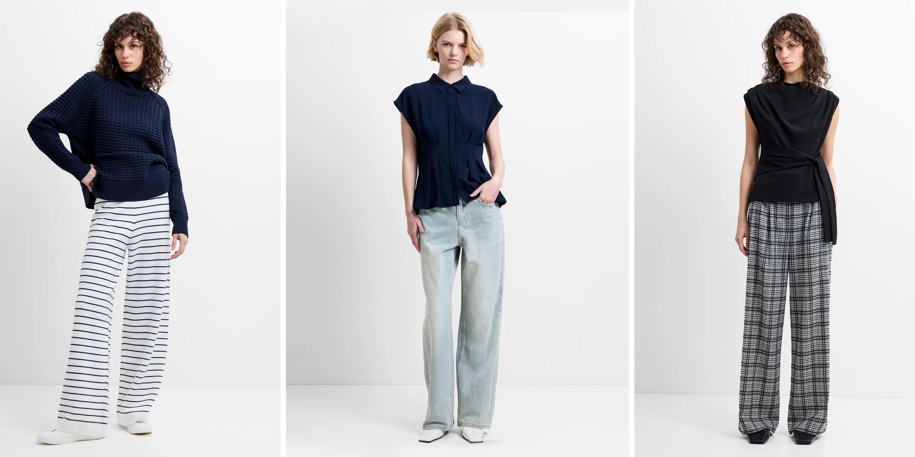 What to Wear with Wide Leg Trousers