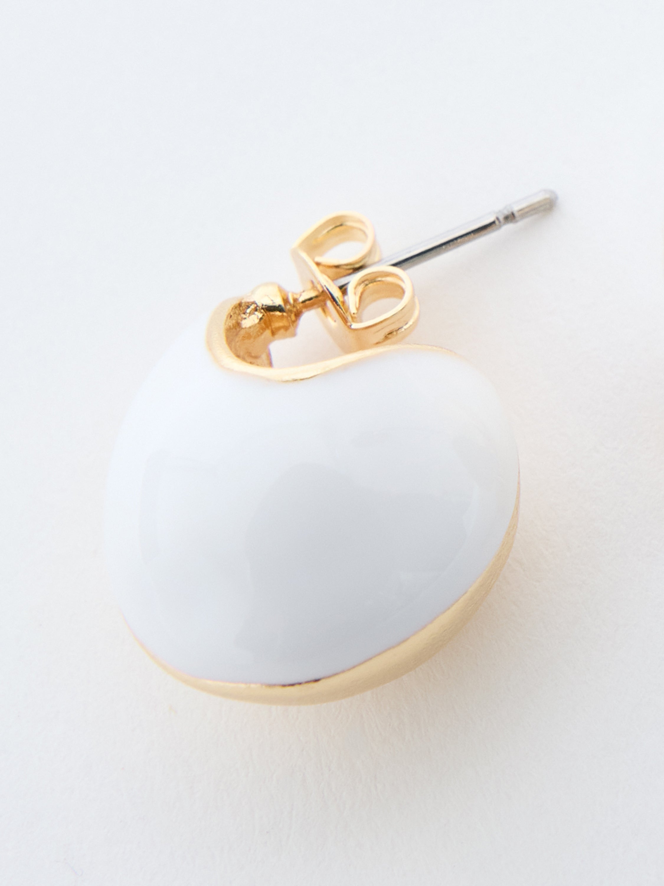 Small Two Tone Teardrop Earrings