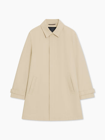 Collared Stone Mac Coat