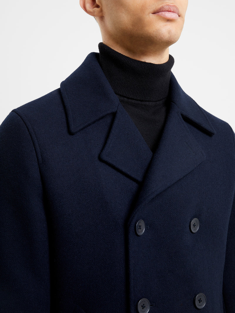 Double Breasted Peacoat Navy | French Connection UK