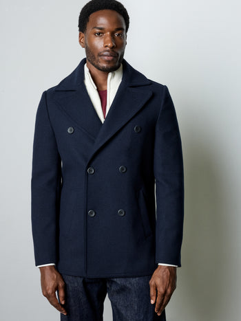 Wool Blend Peacoat