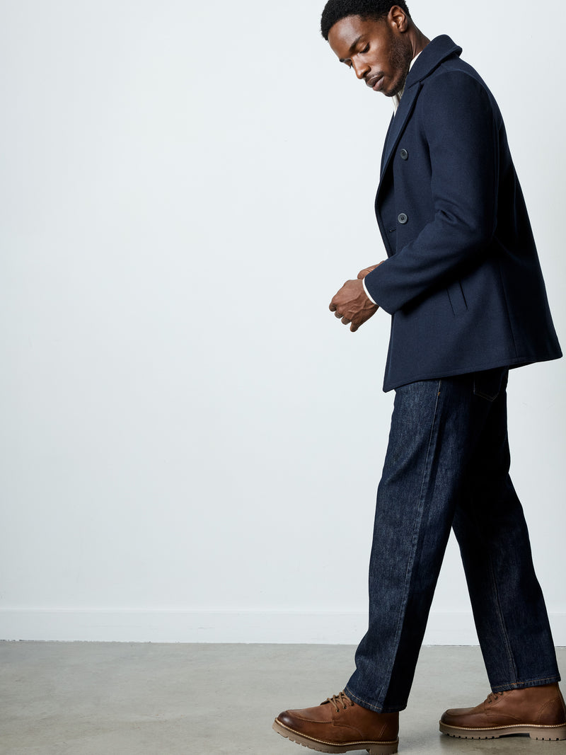 Wool Blend Peacoat