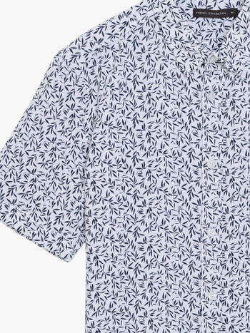 Linen Leaf Short Sleeve Shirt