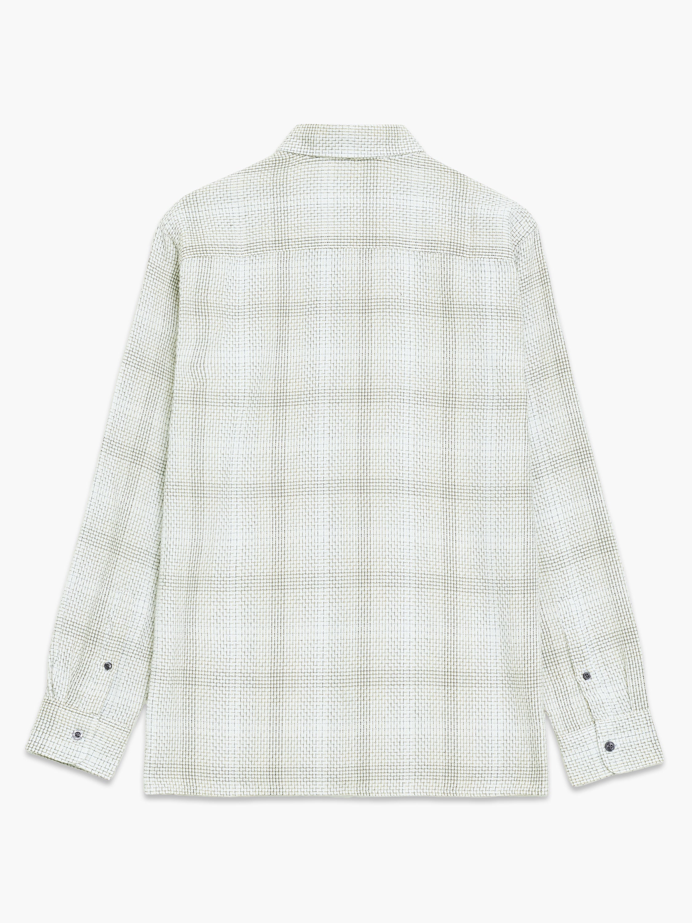 Barrow Dobby Textured Check Long Sleeve Shirt