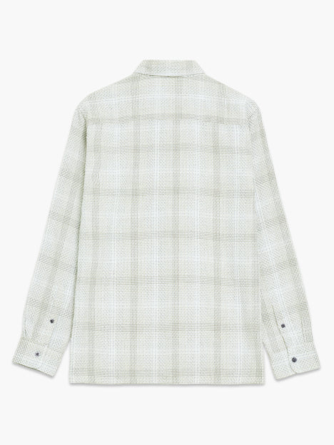 Barrow Dobby Textured Check Long Sleeve Shirt