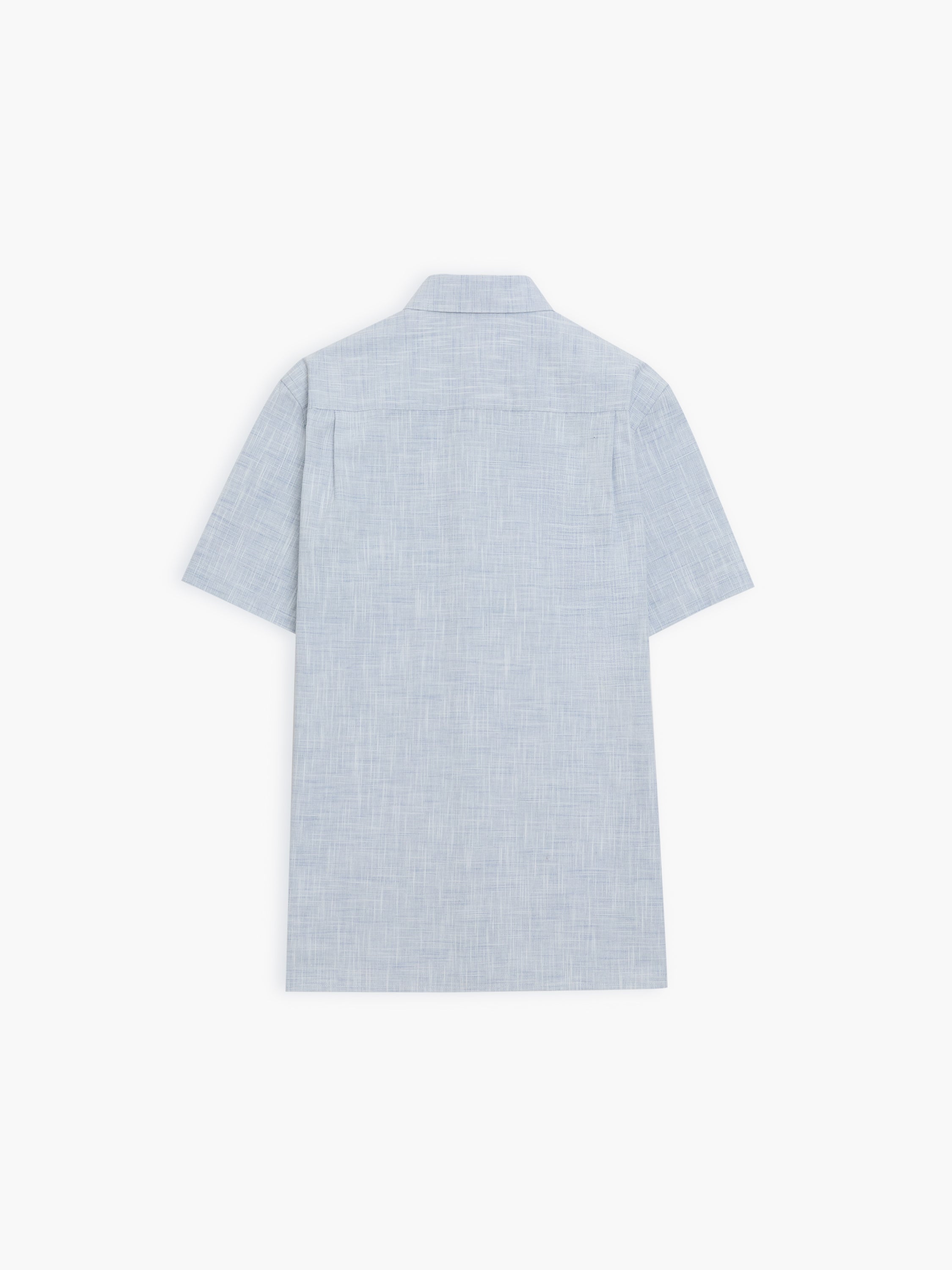 Short Sleeve Chest Pocket Slub Shirt