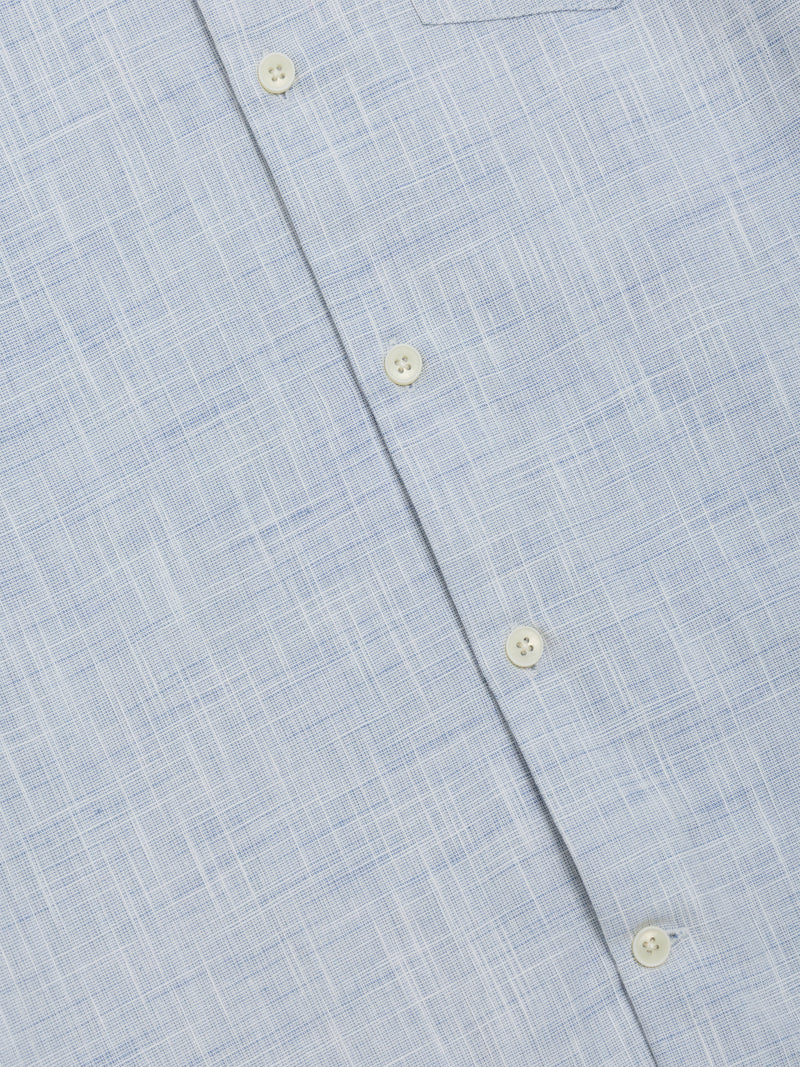 Short Sleeve Chest Pocket Slub Shirt