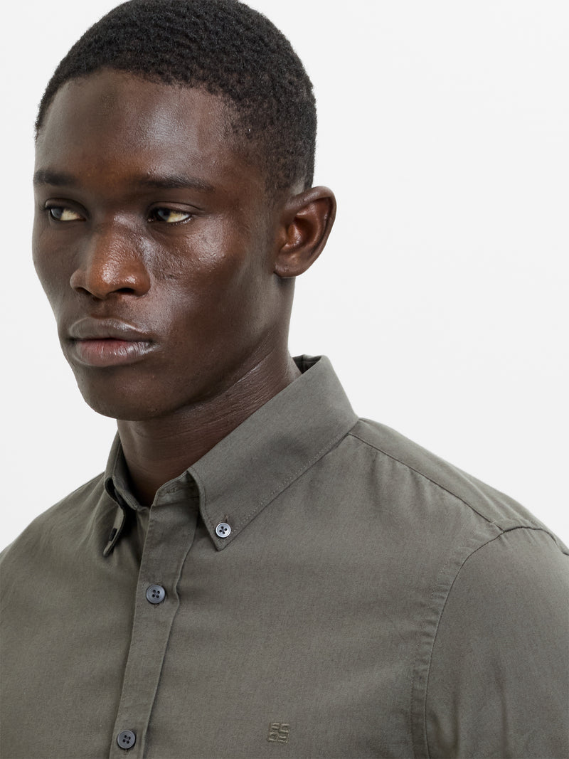 Long Sleeve Twill Oxford Shirt