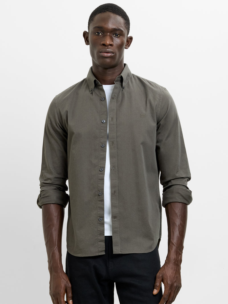 Long Sleeve Twill Oxford Shirt