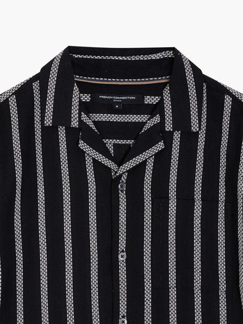 Short Sleeve Ant Stripe Combo Holiday Shirt