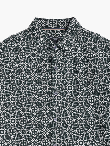 Short Sleeve Floral Print Shirt