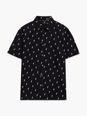 Short Sleeve Lightning Bolt Black and White Shirt