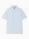 Short Sleeve Seersucker Light Blue Shirt