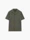 Short Sleeve Open Weave Striped Holiday Shirt