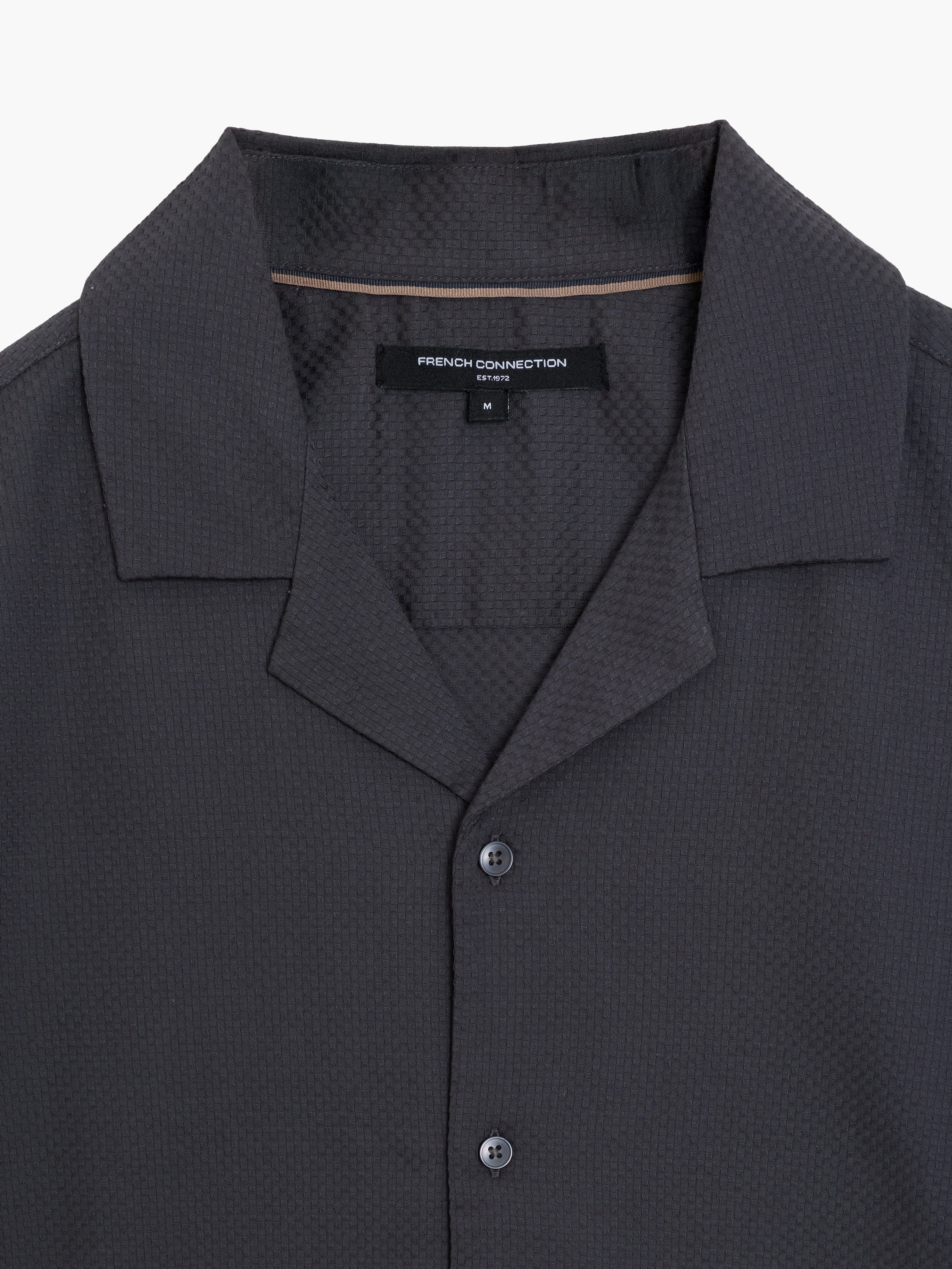 Short Sleeve Trapez Texture Holiday Shirt