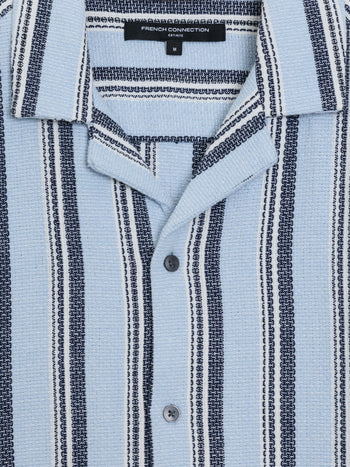 Short Sleeve Striped Picnic Shirt