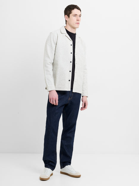 Long Sleeve Two Thread Dobby Monochrome Shacket