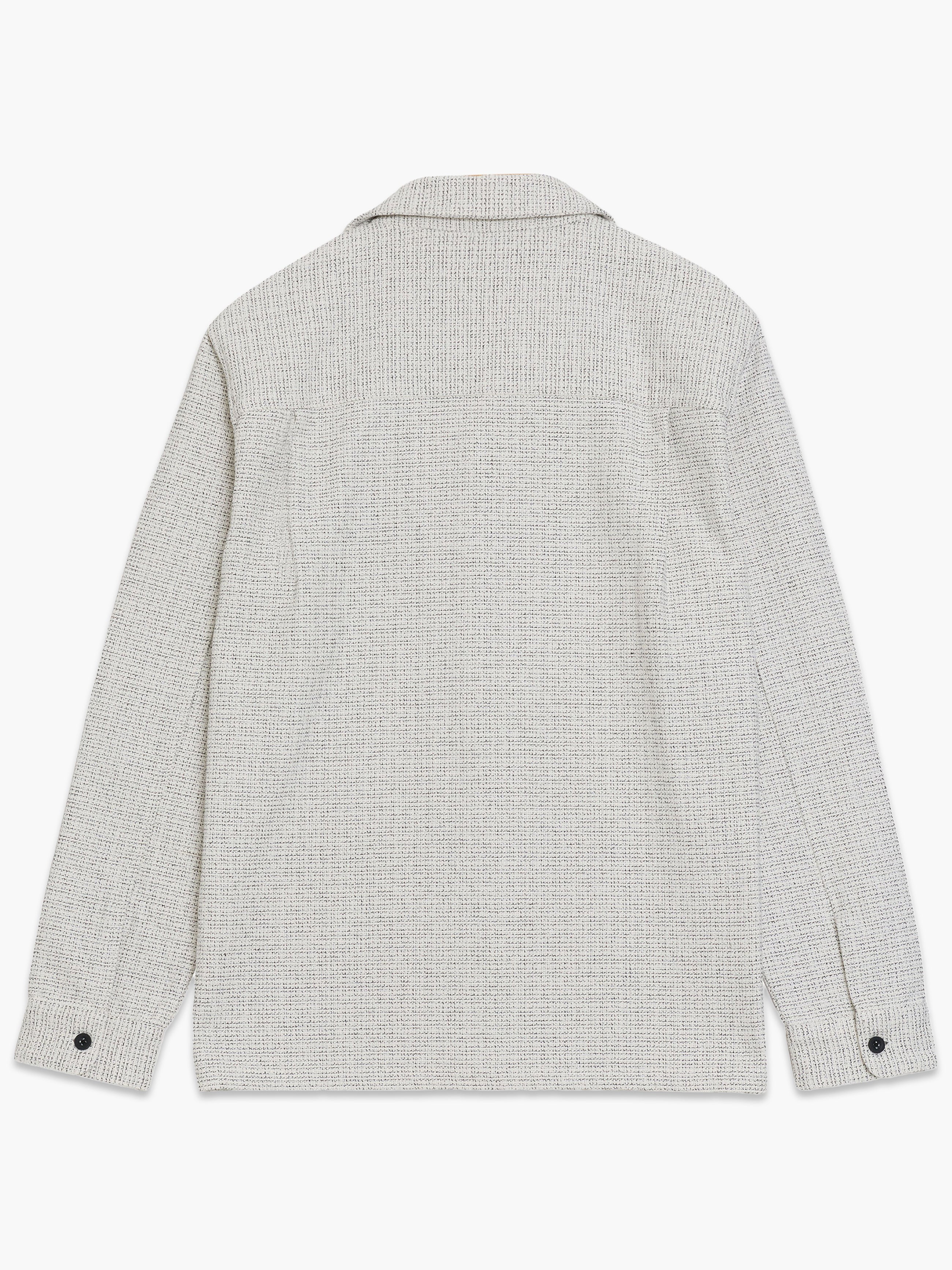 Long Sleeve Two Thread Dobby Monochrome Shacket