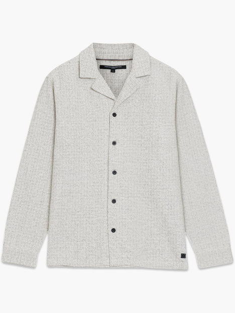 Long Sleeve Two Thread Dobby Monochrome Shacket