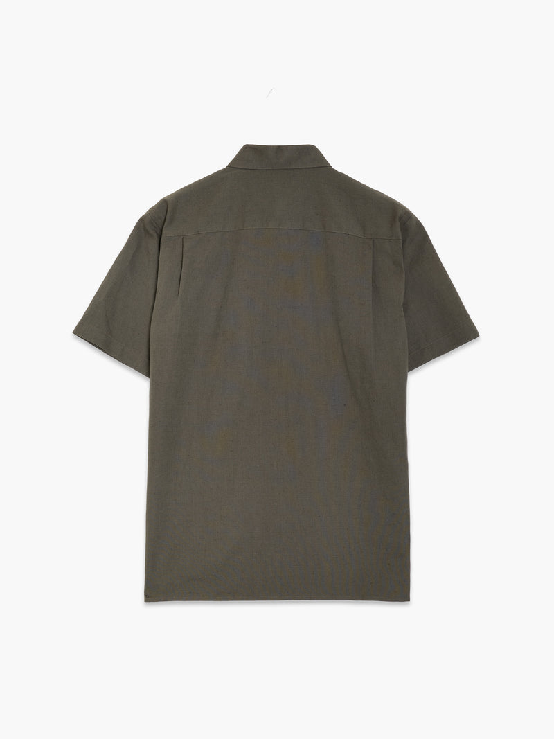 Linen Blend Short Sleeve Shirt