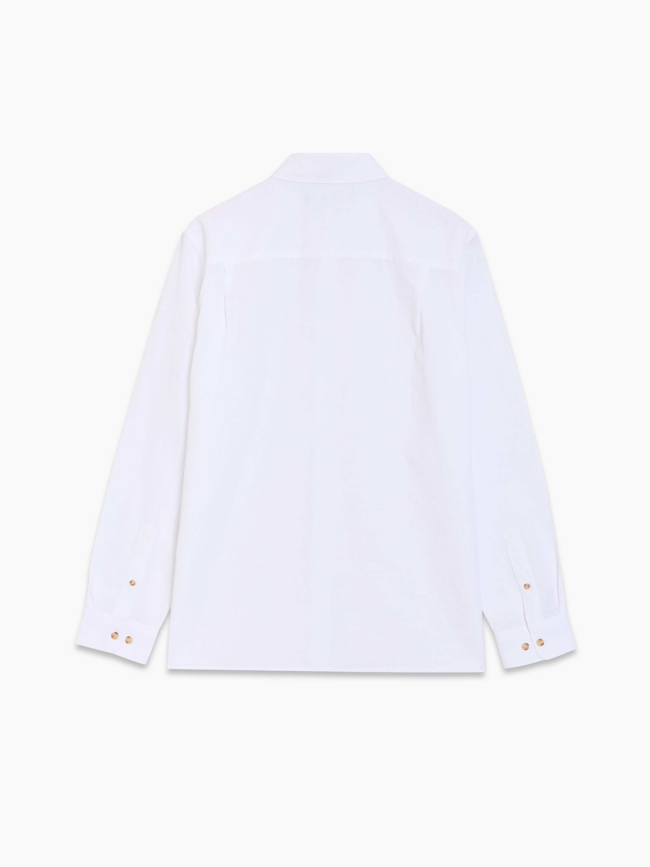 Linen Blend Long Sleeve Shirt