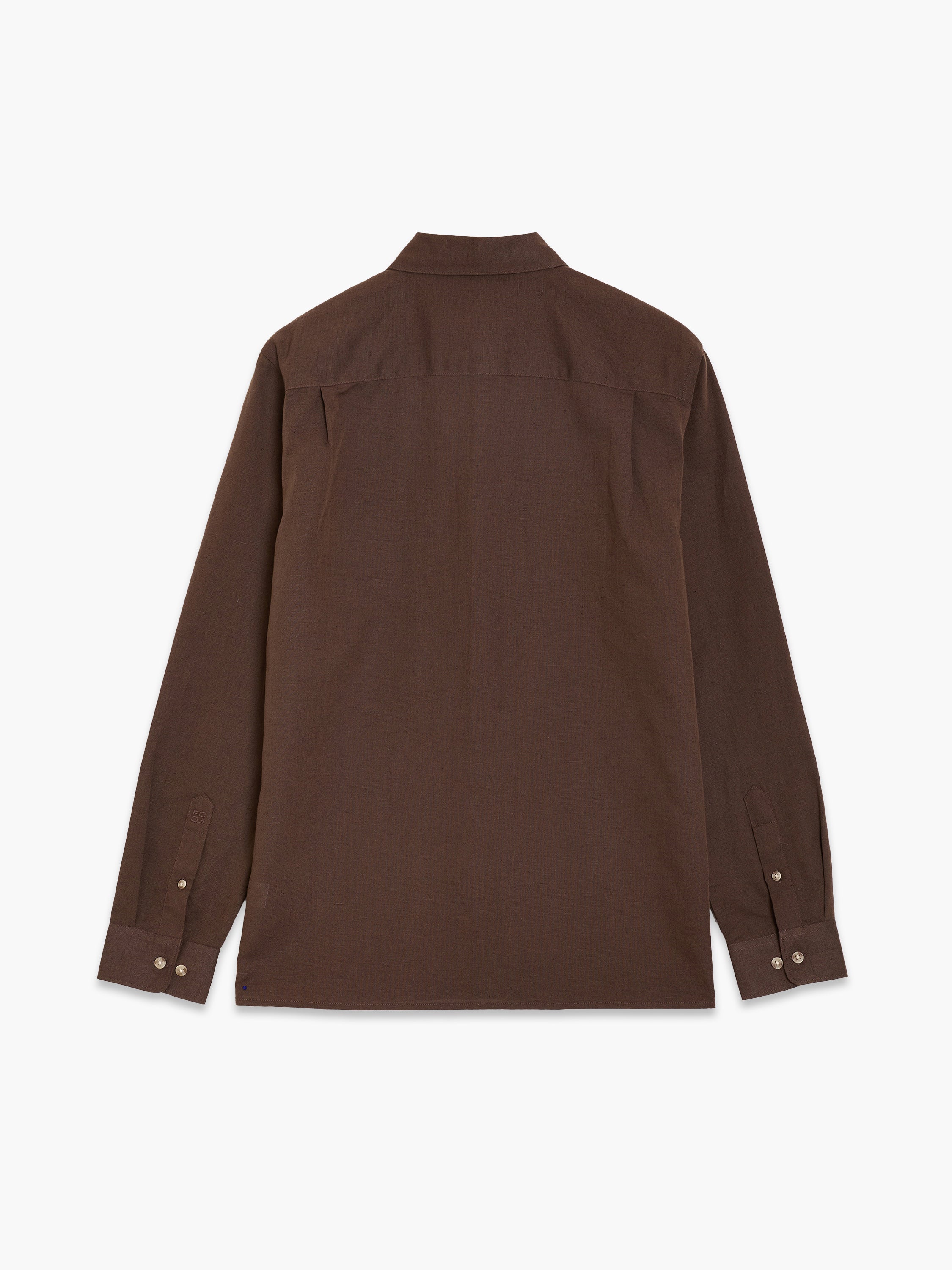 Linen Blend Long Sleeve Shirt