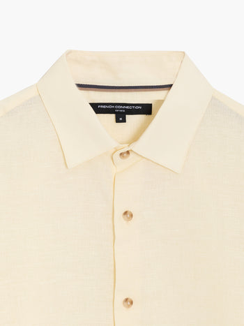 Linen Blend Long Sleeve Shirt